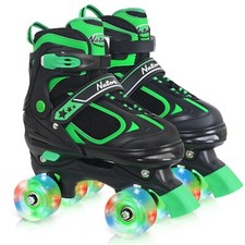Nattork Kids Roller Skates for Boys Girls Kids, 4 Sizes Adjustable Quad Skate...