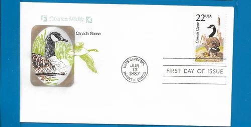 Scott 2334 Canada Goose Jun 13, 1987 Farnam FDC BOXC