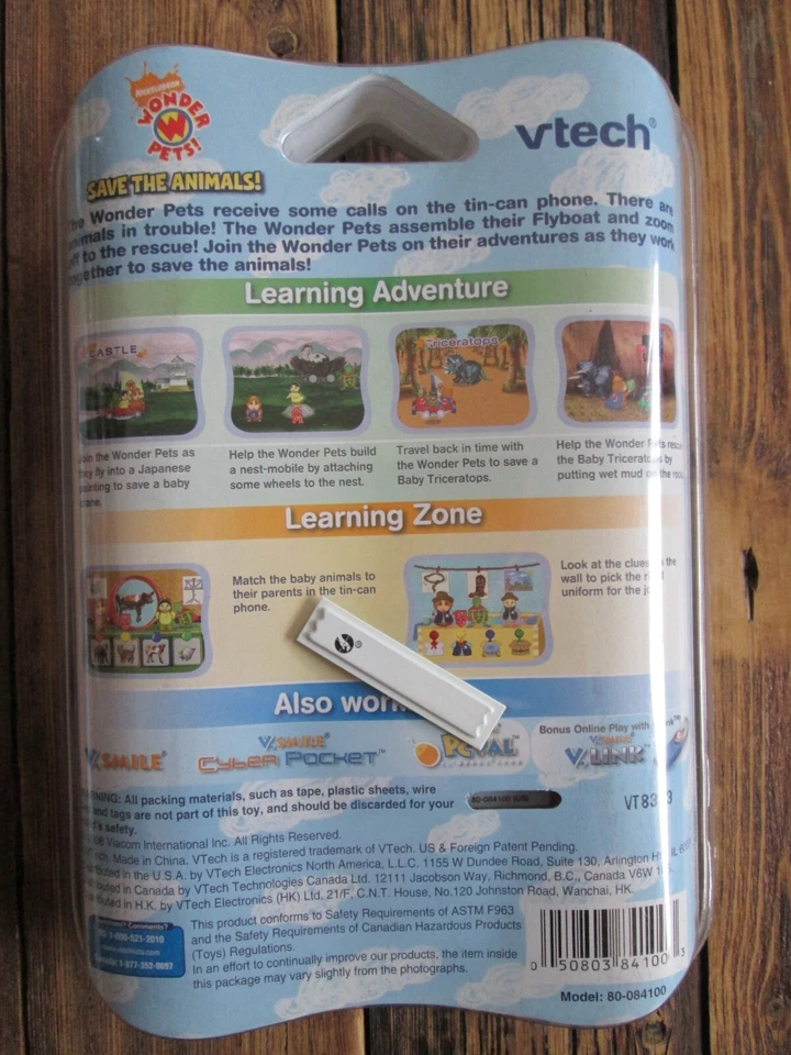 NEW Save The Animals Vtech V.Smile Motion Game Nickelodeon Wonder Pets Learning - Image 2 of 4
