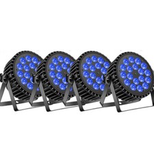 4pcs 270w 18led rgbw par light