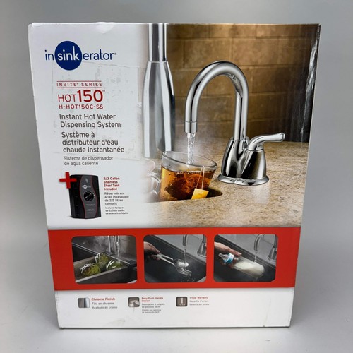 InSinkErator Invite HOT150 Instant Hot Water Dispenser W/ Standard Filtration System & 1 Handle 6.25 In. Faucet In Chrome H HOT150C SS/F 1000S   The Home Depot - Foto 6
