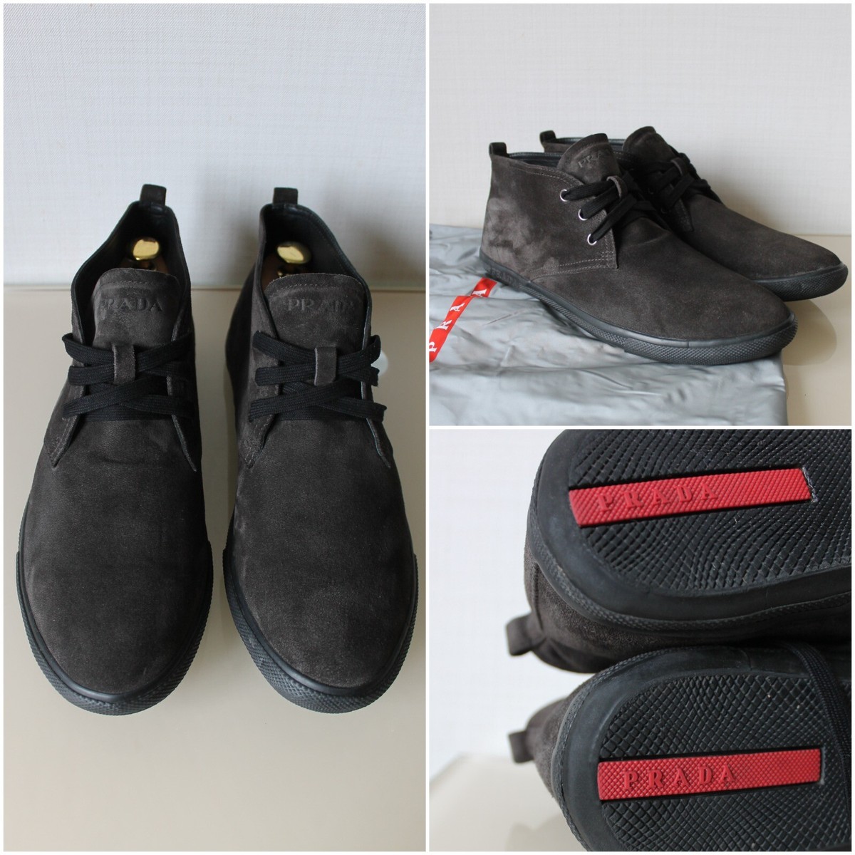 Prada Suede Leather Sneakers 4T2113 Men's US 10.5 UK 9.5 28 Prada Suede Leather Sneakers 4T2113 Men's US 10.5 UK 9.5 28