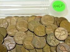 1946 P Philadelphia Lincoln Wheat Cent Roll - 50 Coins - Circulated G-xf