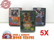5x SEGA GENESIS OVERSIZED EA CASE CIB -CLEAR PLASTIC PROTECTIVE BOX PROTECTOR