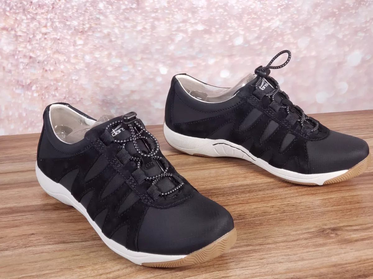 Dansko Leather Sneakers Harlie Black Suede eBay