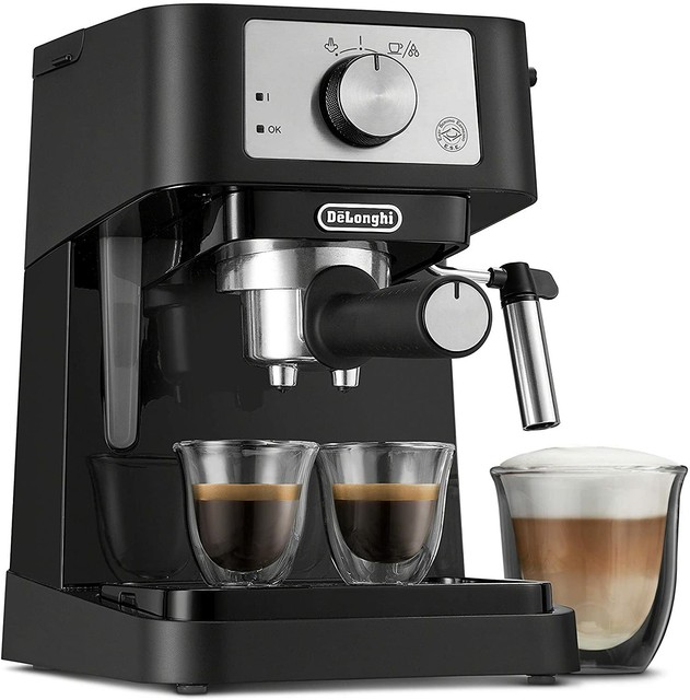 De Longhi Ec260bk Stainless Steel Espresso Machine Black For Sale Online Ebay