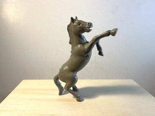 Marx  60mm 1950's rearing gray horse as shown.