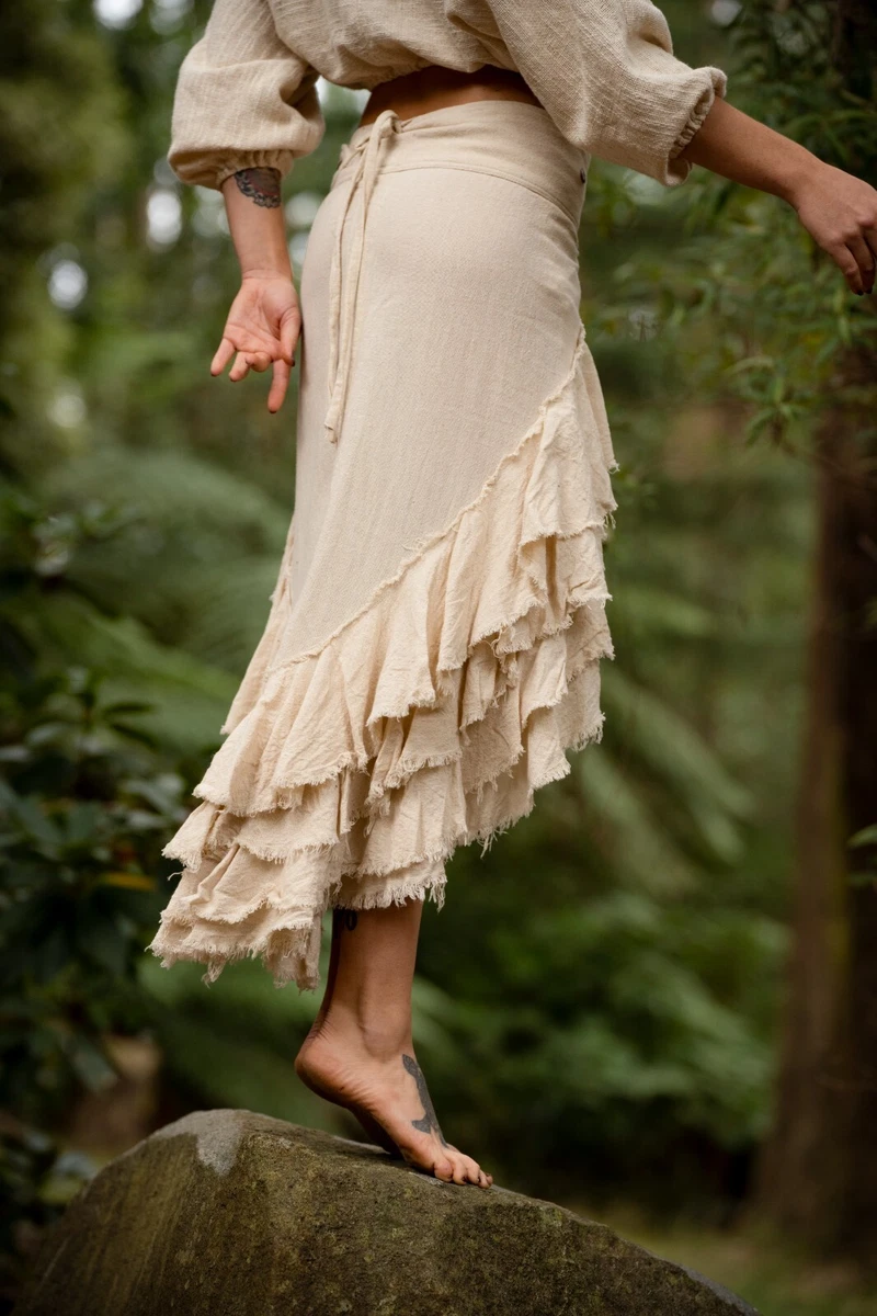 Natural Wrap Around Skirt