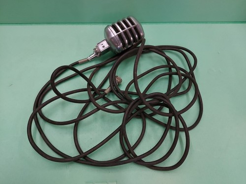 Vintage microphone w cable Untested Old Dirty Parts Decoration Restore - Picture 2 of 17