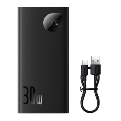 Baseus Powerbank 20.000mAh mit Digitalanzeige   30W Schnellladung