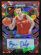 2021 Panini Prizm Draft Picks College Penmanship Ryan Daly Red Ice Prizm Auto RC