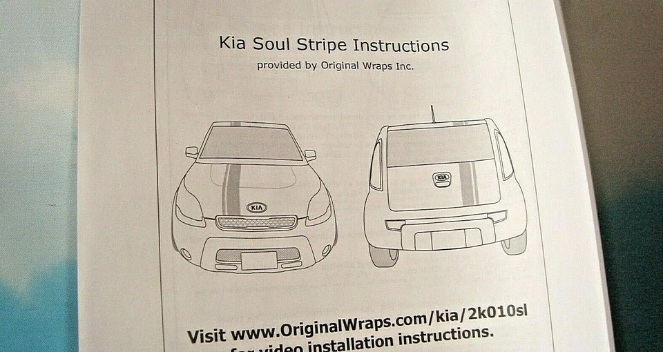 Kit de rayas Kia Soul Silver Racing gráfico con techo corredizo U80702K010 SL para 10-13 Y1 Foto 4 de 4