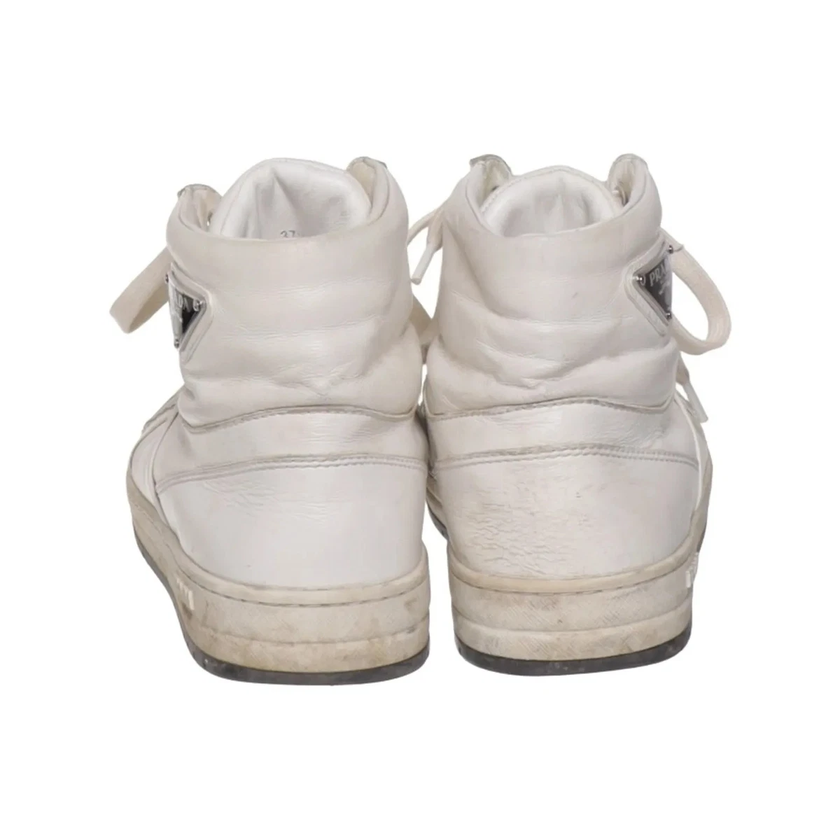Prada, Sneaker, Größe: 37 1/2, Weiß, Damen #xBv