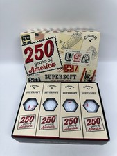 1 dozen Callaway SuperSoft White golf balls USA 250 Years