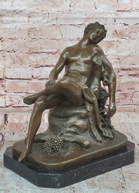 Mario Nick Signed Bronze Saturn Sculpture Roman God Statue Fine Decor Piece Sale
