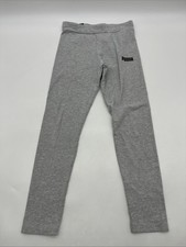 Puma Leggings Girls Size M 11-12Y Gray Logo .. 35852
