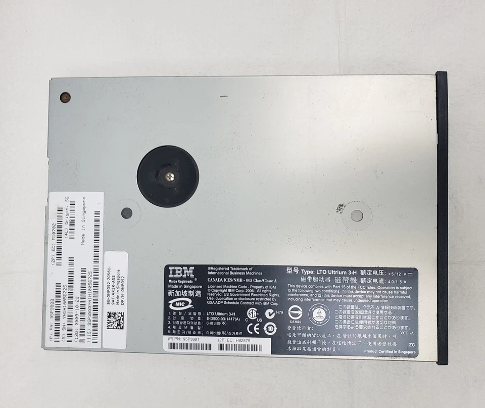 IBM DELL LTO Ultrium 3-H Internal SAS Tape Drive 95P3933 - Image 3 of 4