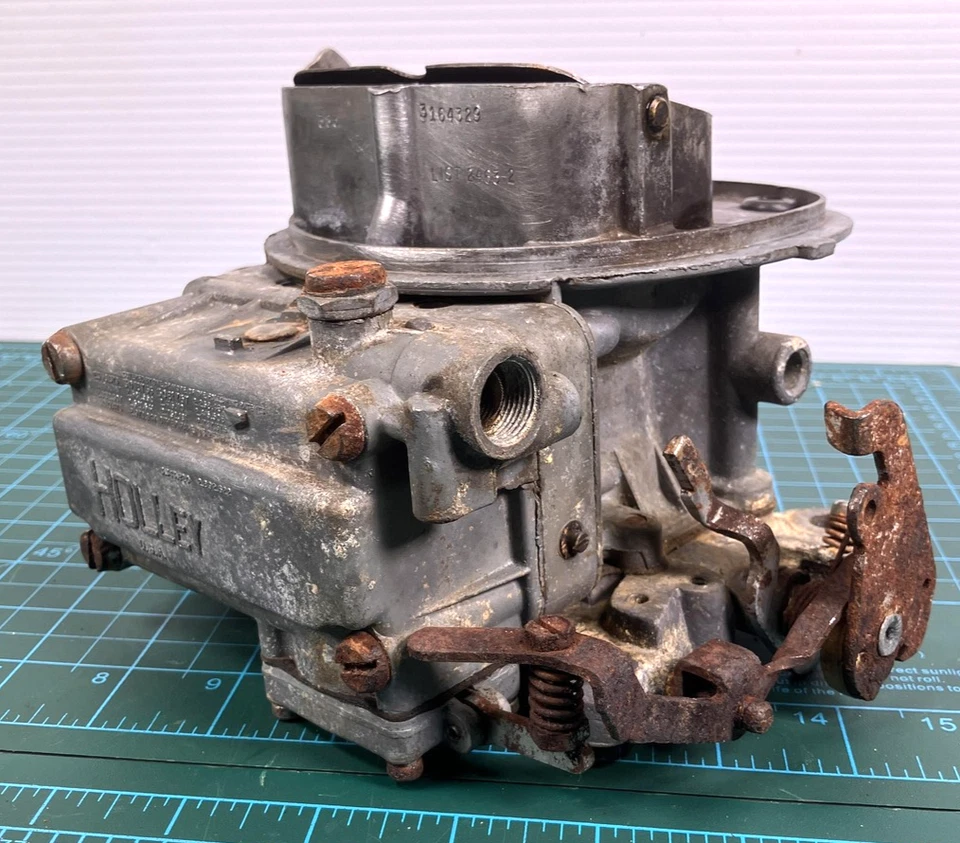 Carburador Holley vintage LISTA 2463-2 3164329 Mopar 383 2BBL Chrysler Core Foto 2 de 4