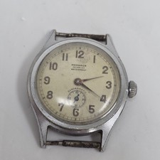 Orologio da polso vintage scarso Momarch quadramatico automatico paraurti stile militare 