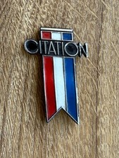 Chevrolet Citation Emblem Badge Rare Some Wear