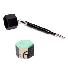 Kamui ROKU Pool cue Billiard CHALK - Forest - with Bullet Chalk Holder