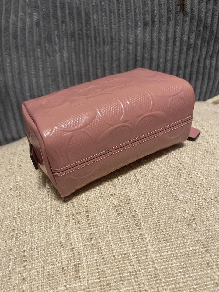 Coach Essential мини патент подпись косметический мешок пыльно-розовый - Изображение 4 из 4