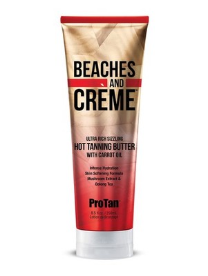 Pro Tan Beaches and Creme Ultra Rich Hot Tanning 250 ml (1er Pack), Karotte 