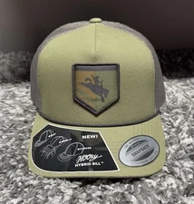 Hooey Hat Cap Snapback Trucker Green Tibbs Roughy Patch Bull Rodeo Cowboy New