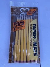 Vintage Papermate Sharpwriter Mechanical #2 Pencils 7 Pack of Pencils NEW 1990
