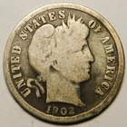 1902 P Barber Dime VG-F 90% Silver  "Actual Coin Pictured- Not Cleaned"