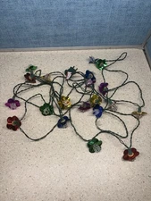 Vintage Flower Reflector Christmas Mini Lights Set 20ct Stunning NOMA