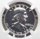 1956 Proof FRANKLIN Silver Half Dollar **TYPE 2** 50c NGC PF67 #003 ECC&C, Inc.