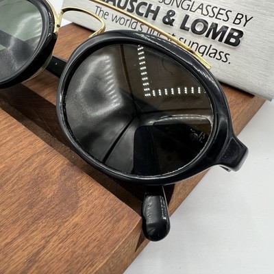 Vintage RAY-BAN B&L Gatsby Style 6 W0940 Black Gold Sunglasses USA