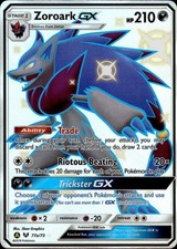 Pokemon TCG Holo Full Art Zoroark GX - 77a/73 Alternate Art Promos 077a/073