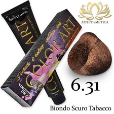 Ammonia Free Hair Dye 6.31 Color Art Dark Tobacco Blonde 100ml