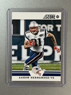 Aaron Hernandez New England Patriots Panini Score NFL 2012 #151
