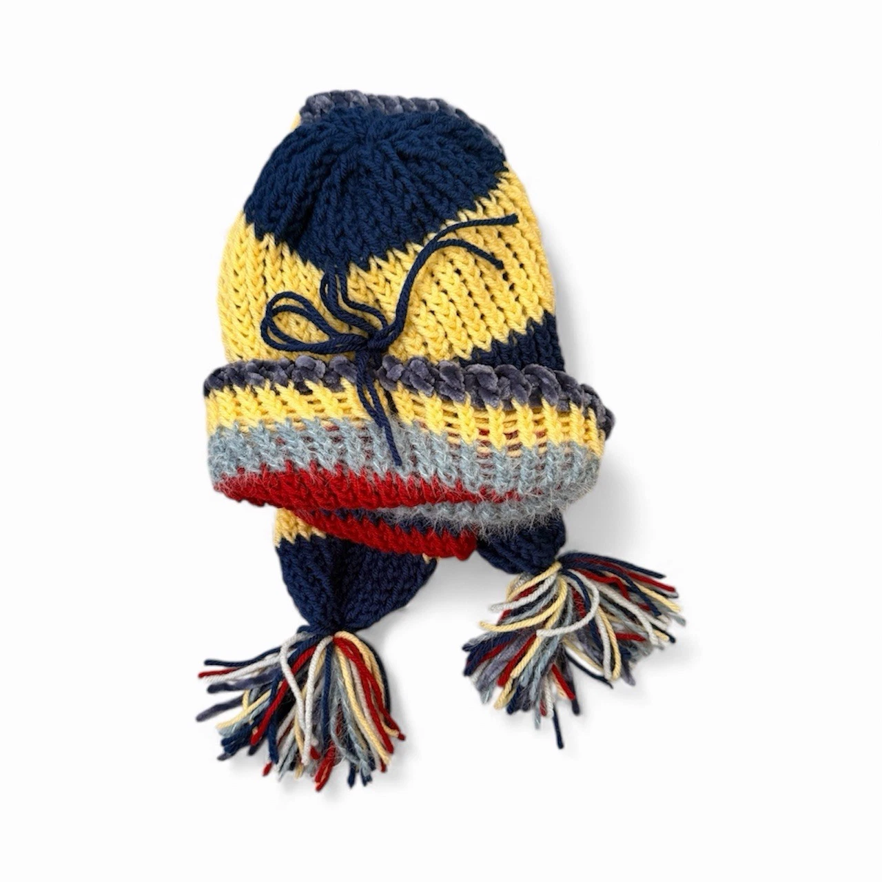 Handmade Knitted Beanie Hat And Scarf Women's S/M