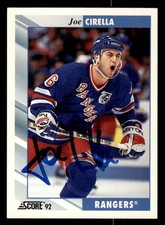 1992 Score Hockey #369 Joe Cirella Signed Autograph (no COA)