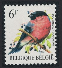 Belgium Northern Bullfinch Bird Buzin  Bouvreuil  6f 1988 MNH SG#2850