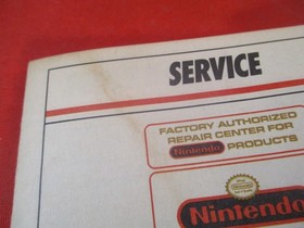 Nintendo World Class Service Super Mario SNES NES Store Promo Brochure + Magnet