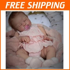 Lifelike Reborn Baby Girl Doll - 20 Inch, Weighted, with Birth Certificate