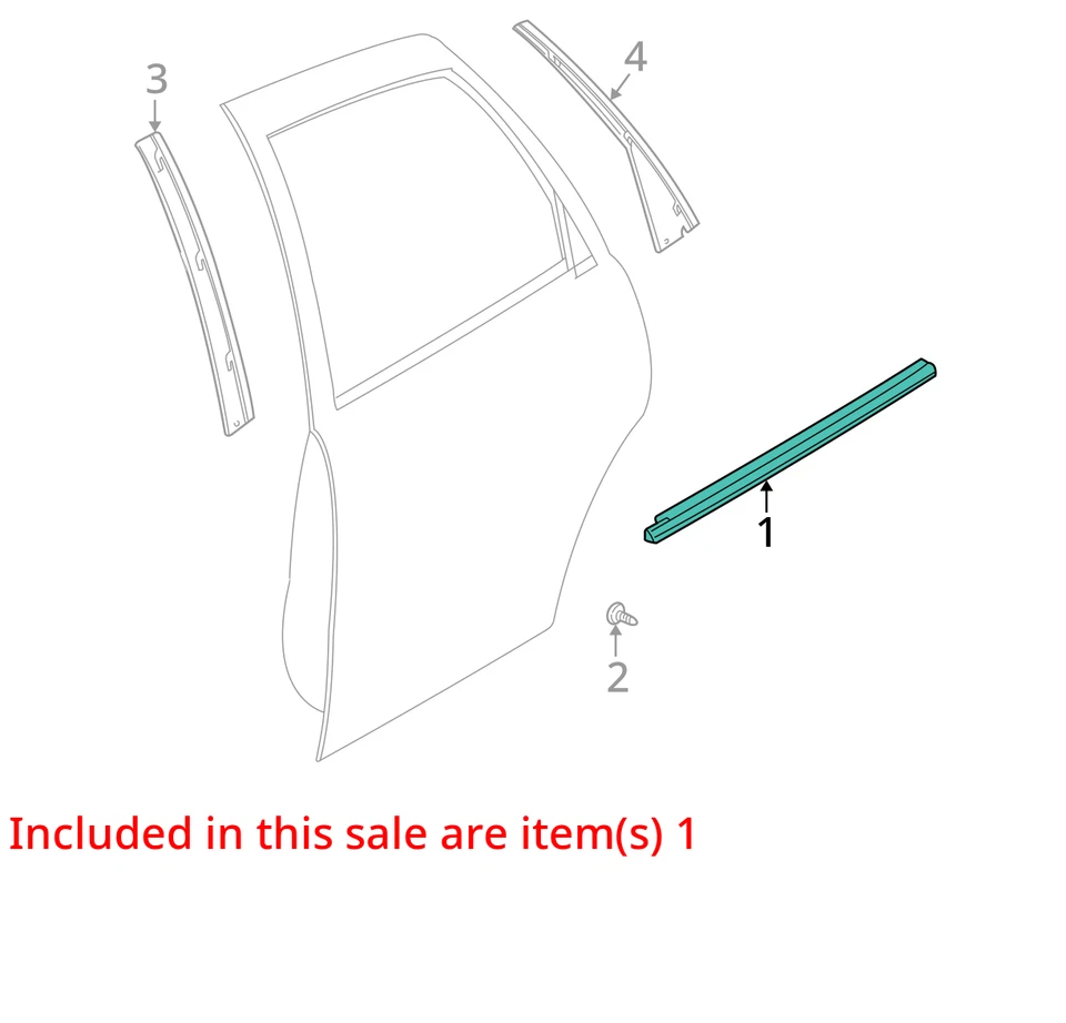 SE ADAPTA A TIRA DE SELLADO SATURN L300 L200 2000-2005 RR S/D WDO O 22679787 - NUEVO OEM Foto 2 de 3