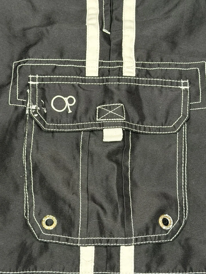 Bañador/Board Shorts OP Ocean Pacific para hombre negro/blanco talla M 32-34 Foto 4 de 4