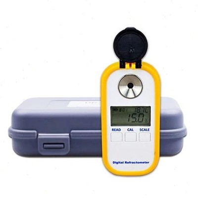 Digital Honey Sugar Refractometer Portable Brix Tester with Accuracy ± 0.2% Brix