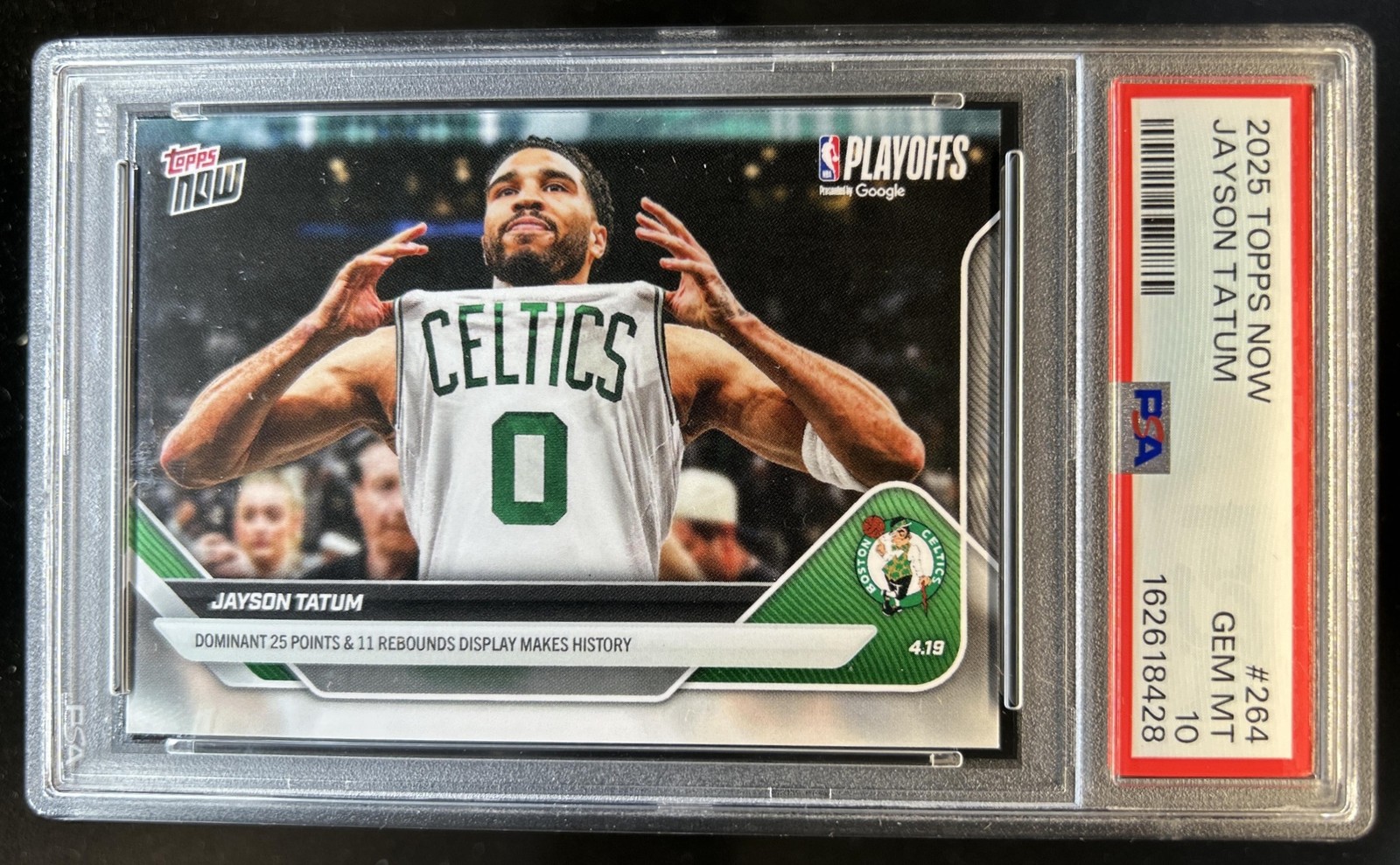 2025-26 Topps Now Jayson Tatum PR1932 - #264 Celtics PSA 10 GEM MINT (28)