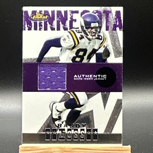 Randy Moss [Jersey] #104 2004 Topps Finest card