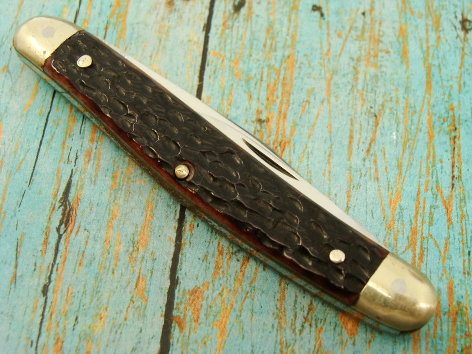 FACA DE BOLSO VINTAGE VALOR ALEMANHA OSSO DOGLEG SCHLIEPER EYE MARCA FACAS FERRAMENTAS - Imagem 2 de 4