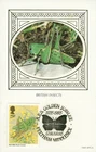 1985 British Insects Cricket FELTHAM BUTTERFLY 29p Benham postcard. SG 1279