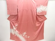 7459746: JAPANESE KIMONO / HOMONGI / EMBROIDERY / BRANCH FLOWER
