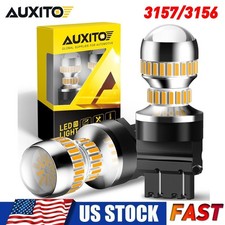 3156 3157 Led Amber Yellow Turn Signal Parking Drl High Power Light Bulbs 2800lm